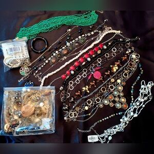 Lot of 50+ Costume Jewelry Pieces